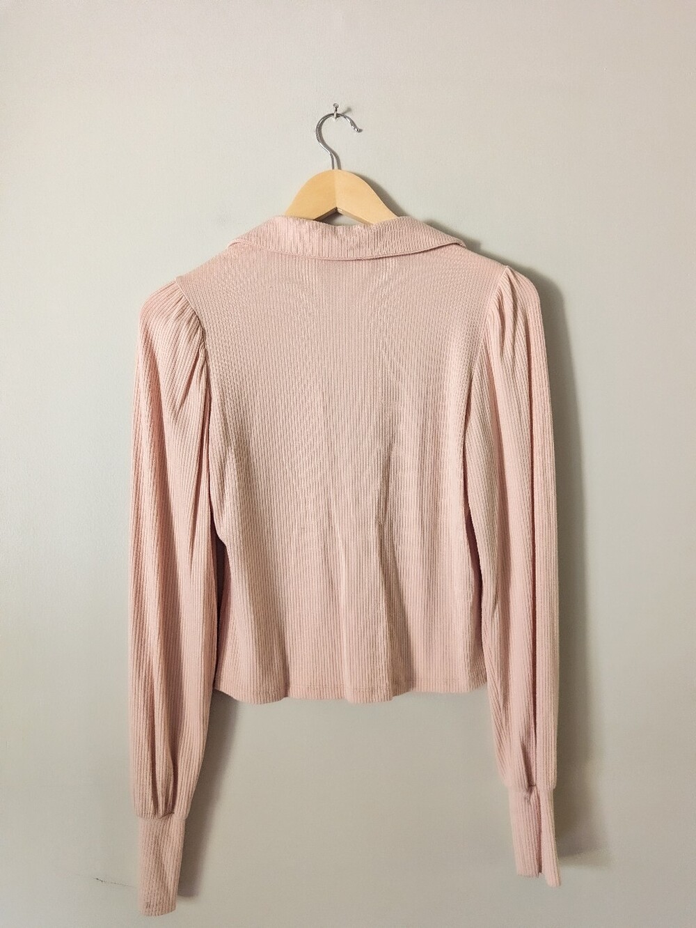 AFRM Revolve Pink Ribbed Cardigan - Picture 4 of 4